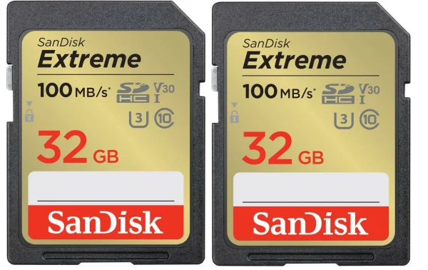 SanDisk Carte SDHC Extreme 32 GB Lot De 2 – Cartes Mémoire Authenticité garantie 1