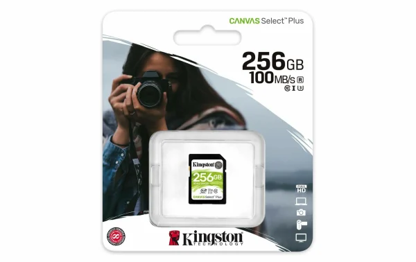 belle Kingston Carte SDXC Canvas Select Plus UHS-I 256 GO – Cartes Mémoire 3
