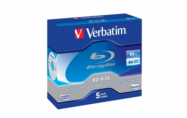 magasin en ligne VERBATIM BD-R 50 GB, Boîte à Bijoux (5 Pièce/s) – Disques 1
