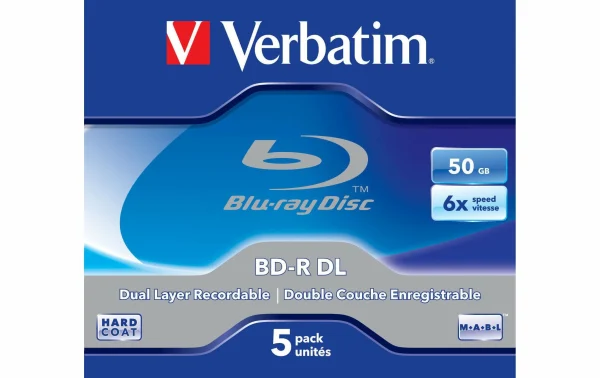 magasin en ligne VERBATIM BD-R 50 GB, Boîte à Bijoux (5 Pièce/s) – Disques 3