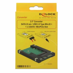 soldes en ligne DeLock Accessoires Supports De Mémoire Platine Adaptatrice 2,5 9
