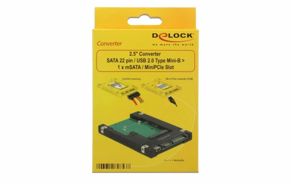 soldes en ligne DeLock Accessoires Supports De Mémoire Platine Adaptatrice 2,5 4