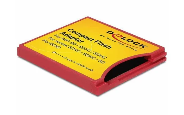 Top ventes DeLock Adaptateur CF Type II Compact Flash II Pour Cartes SD – Cartes Mémoire 1