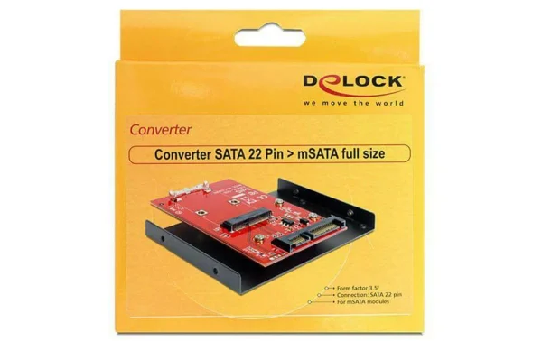 dernière tendance DeLock Accessoires Supports De Mémoire Platine Adaptatrice 3,5 3