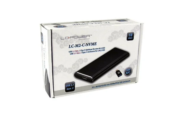 se précipiter pour acheter LC-Power Boîtier Externe LC-M2-C-NVME M2 – Disques Durs Externes 3