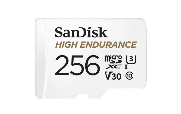 SanDisk Carte MicroSDXC High Endurance UHS-I 256 GB – Cartes Mémoire à prix imbattables 1