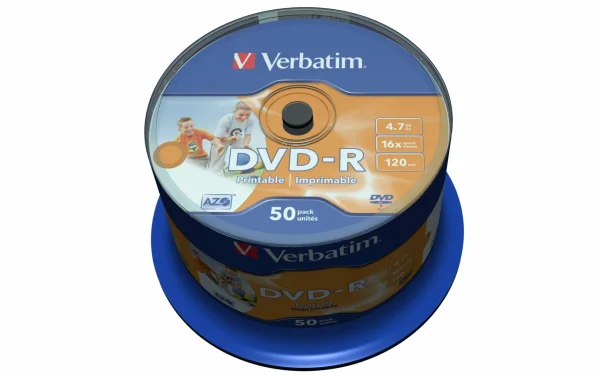 mode pas cher VERBATIM DVD-R 4.7 GB, Tour (50 Pièce/s) – Disques 1