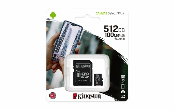 livraison la plus rapide Kingston Carte MicroSDXC Canvas Select Plus 512 GB – Cartes Mémoire 4