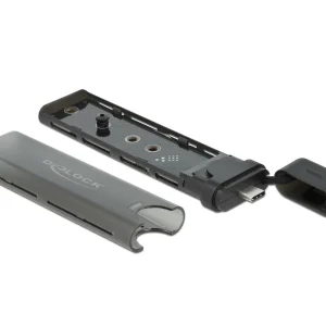 Neuve avec étiquette DeLock Boîtier Externe USB-C, NVME&SATA M.2, Amorçable, 10Gbps M2 – Disques Durs Externes 7