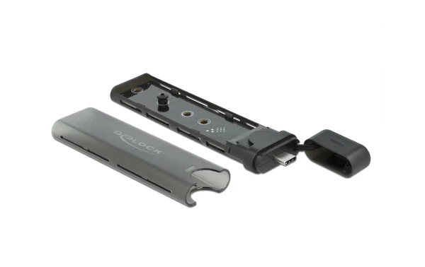 Neuve avec étiquette DeLock Boîtier Externe USB-C, NVME&SATA M.2, Amorçable, 10Gbps M2 – Disques Durs Externes 3
