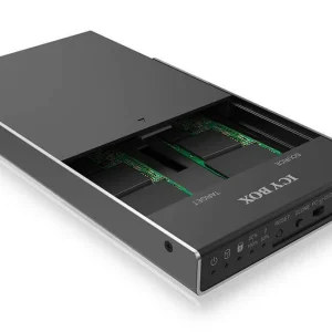 Top ventes RAIDSONIC ICY BOX Station D’accueil Et De Clonage IB-2812CL-U3 Pour M.2 SATA SSD M.2 – Accessoires Supports De Mémoire 7