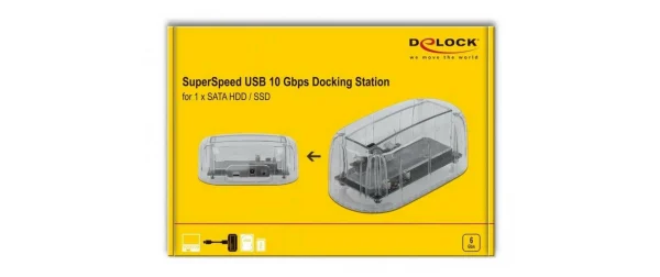 DeLock Station D’accueil 64089 USB Type-C Pour SATA-HDD/SSD – Accessoires Supports De Mémoire qualité d’originales 4