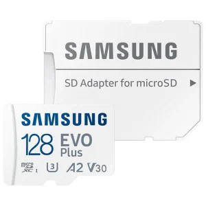 De super promotions disponibles Samsung MicroSDXC Evo+ 128GB – 130MB/s, V30, U3, UHS-I – Cartes Mémoire 9