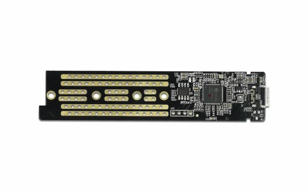 Vente DeLock Boîtier Externe USB3.1 Typ-C – NVME SSD M.2, Transparent – Disques Durs Externes 3
