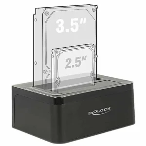 DeLock Station D’accueil Et De Clonage Dual SATA – Accessoires Supports De Mémoire mode pas chere 9