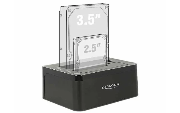 DeLock Station D’accueil Et De Clonage Dual SATA – Accessoires Supports De Mémoire mode pas chere 4