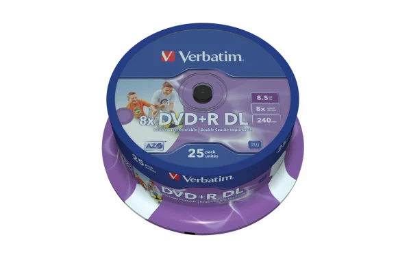 VERBATIM DVD+R 8.5 GB, Tour (25 Pièce/s) – DVD+R dernières 1