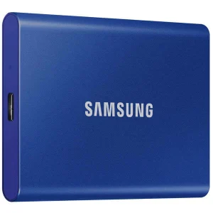 Retour Facile et Gratuit Samsung Portable T7 1000 GB Bleu – SSD Externe – SSD (Solid State Disks) 7