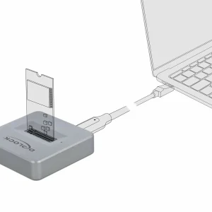 DeLock Station D’accueil USB-C – M.2 NVMe – Accessoires Supports De Mémoire haute qualité 9