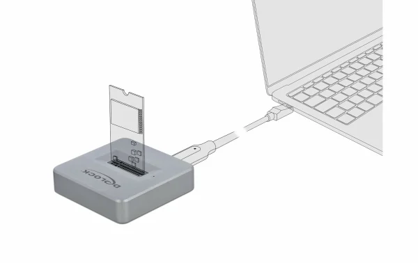 DeLock Station D’accueil USB-C – M.2 NVMe – Accessoires Supports De Mémoire haute qualité 4