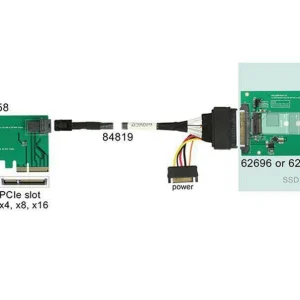 DeLock Platine Adaptatrice M.2 à U.2 – Accessoires Supports De Mémoire magasins pour 9