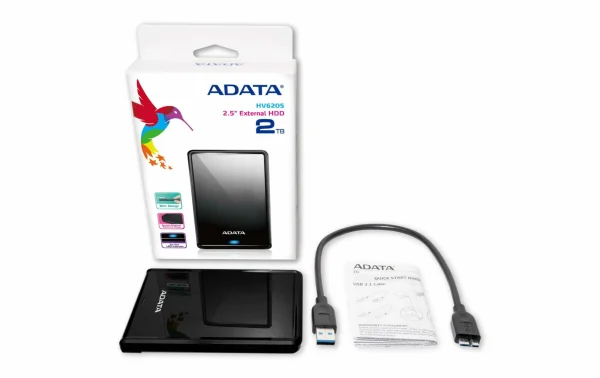 ADATA Disque Dur Externe HV620S 2 TB, Noir – Disques Durs Externes Satisfait ou Remboursé 4