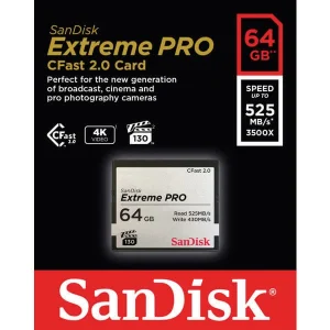 SanDisk CFast Carte 2.0 ExtremePro 64 GB 525MB/s – Cartes Mémoire Retour Facile et Gratuit 6
