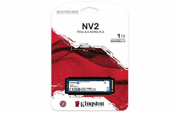 Kingston SSD NV2 M.2 2280 NVMe 1000 GB – SSD (Solid State Disks) économies garanties 4