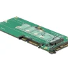 marque pas cher en ligne DeLock Platine Adaptatrice M.2 NVMe – U.2/SATA – Accessoires Supports De Mémoire 11