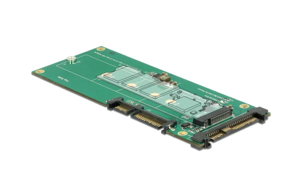 marque pas cher en ligne DeLock Platine Adaptatrice M.2 NVMe – U.2/SATA – Accessoires Supports De Mémoire 1