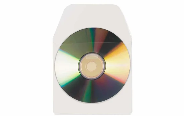 aux meilleurs prix 3L Housse Pour CD/DVD Avec Rabat Transparent, 100 Pièces – Conservation 1