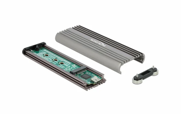 ultratendance DeLock Boîtier Externe M.2 NVME Vers USB USB3.2 Gen2 Typ-C 20Gbps – Disques Durs Externes 4
