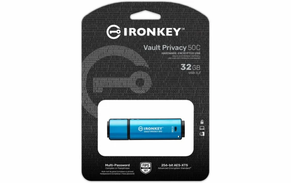 Kingston Clé USB IronKey Vault Privacy 50C 32 GB – Sticks USB remise en ligne 4