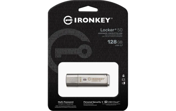 Kingston Clé USB IronKey Locker+ 50 128 GB – Sticks USB boutique en ligne france 4