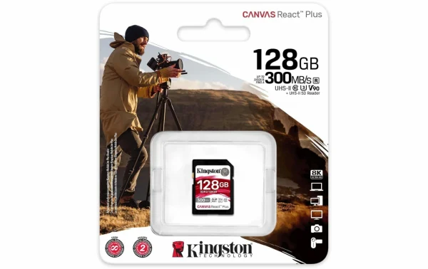 Kingston Carte SDXC Canvas React Plus 128 GB – Cartes Mémoire Acheter 4