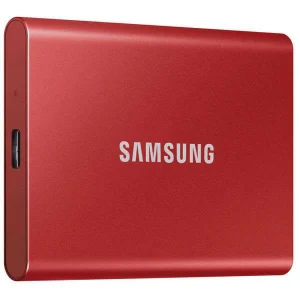 en promotion Samsung Portable T7 2000 GB Rouge – SSD Externe – SSD (Solid State Disks) 6