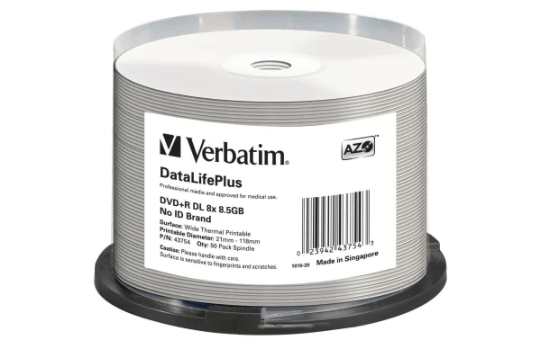 site en ligne VERBATIM DVD+R 8.5 GB, Tour (50 Pièce/s) – DVD+R 1