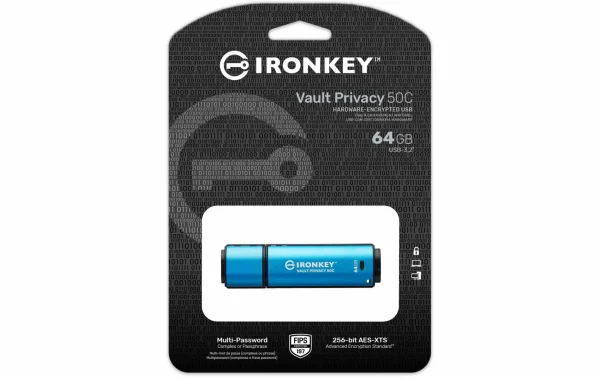magasin pour Kingston Clé USB IronKey Vault Privacy 50C 64 GB – Sticks USB 4