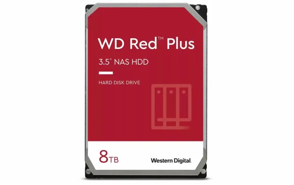 Distributeur Officiel Disques Durs Internes Western Digital Disque Dur WD Red Plus 3.5 1