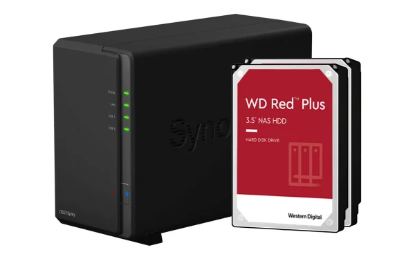 soldes ligne Synology NAS DiskStation DS218play 2-bay WD Red Plus 16 TB – NAS 1