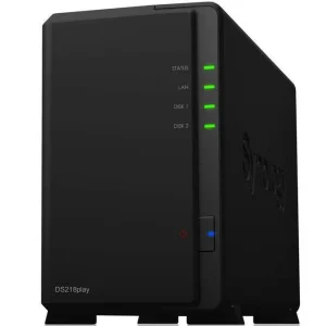 soldes ligne Synology NAS DiskStation DS218play 2-bay WD Red Plus 16 TB – NAS 7