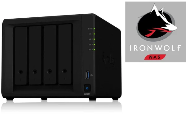 Synology NAS DiskStation DS418 4-bay Seagate IronWolf 16 TB – NAS soldes 3