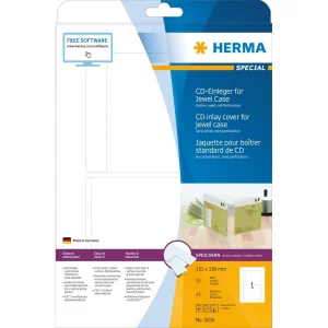 Herma Jaquette CD 5036 Blanc25 Labels – Conservation a Prix Discount 7