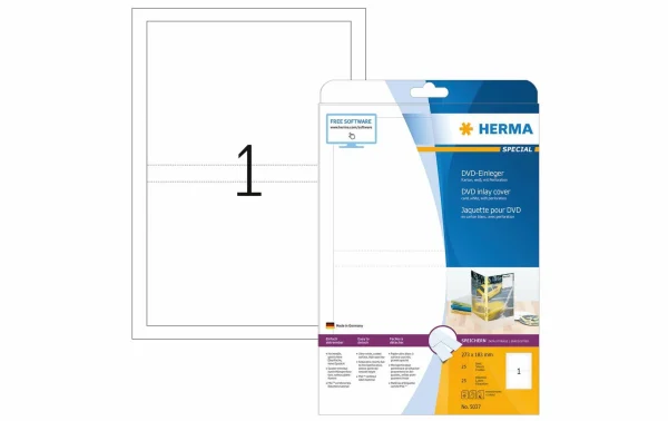 magasin solde Herma Jaquette DVD 5037 Blanc25 Labels – Conservation 1