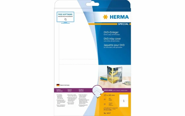 magasin solde Herma Jaquette DVD 5037 Blanc25 Labels – Conservation 3