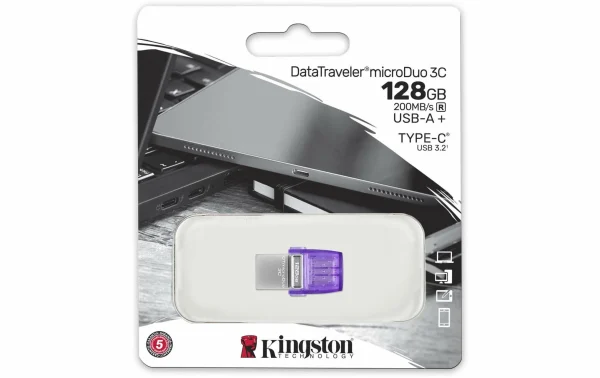 Kingston Clé USB DT MicroDuo 3C 128 GB – Sticks USB qualité supérieure 4