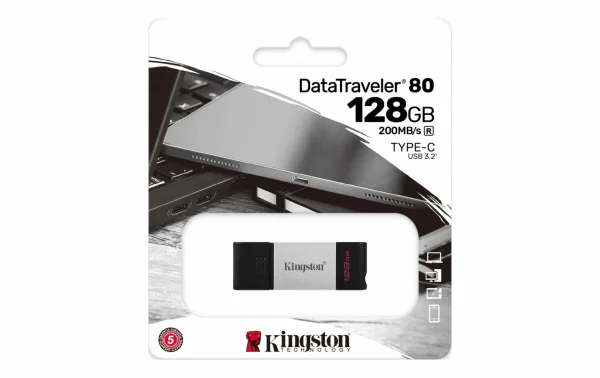 Kingston Clé USB DataTraveler 80 128 GB – Sticks USB soldes luxe 3
