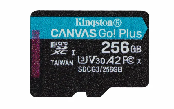 Kingston Carte MicroSDXC Canvas Go! Plus 256 GB – Cartes Mémoire vente luxe pas cher 1