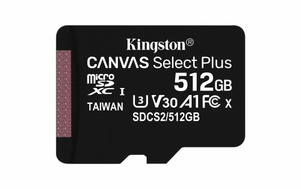 Kingston Carte MicroSDXC Canvas Select Plus 512 GB – Cartes Mémoire livraison la plus rapide 1