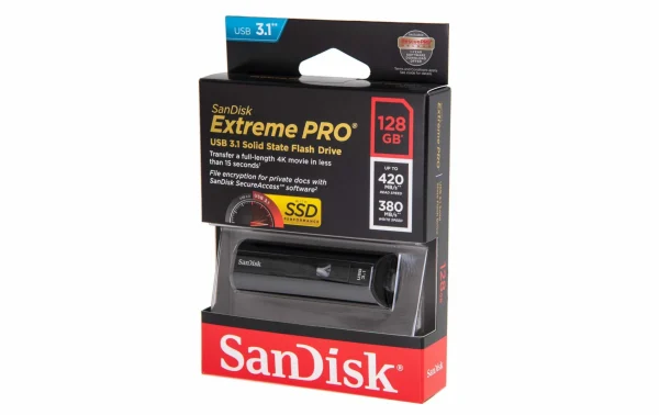 acheter en ligne SanDisk Clé USB Extreme PRO USB 3.2 128 GB – Sticks USB 4